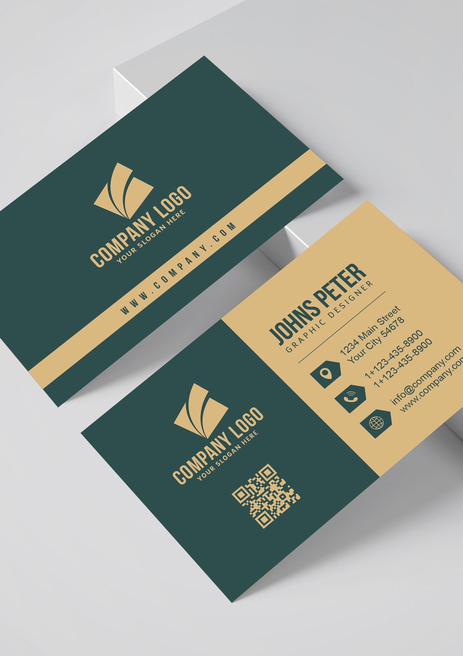 Corporate Business Card Green